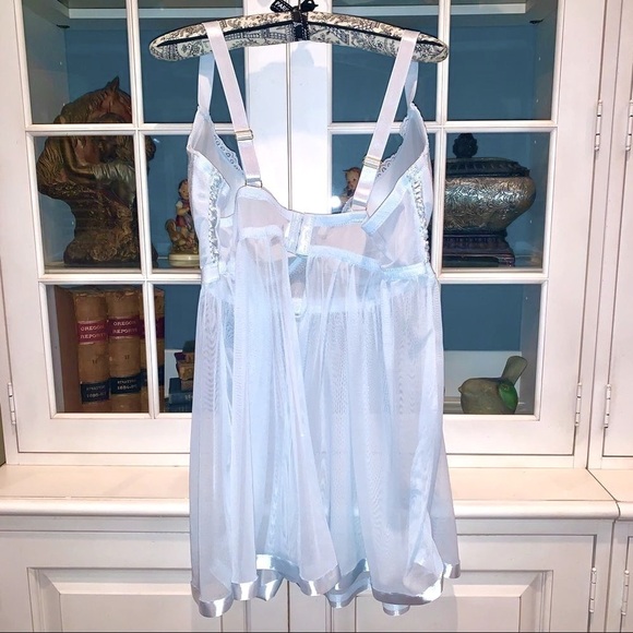 NEW Pastel Blue Babydoll Chemise Womens Sz 2X - Picture 6 of 8
